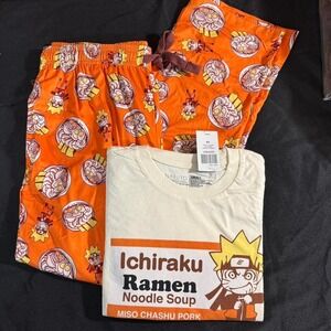 Naruto noodle soup pajama set Size Small NWT